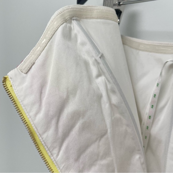 Lilly Pulitzer Wesley Zip Up Sleeveless White Mini Dress Size 4 - Picture 8 of 12